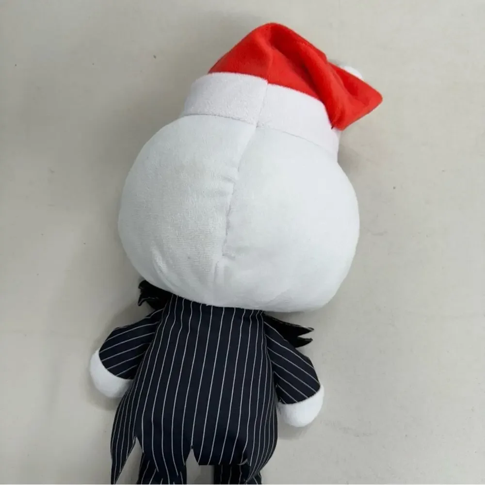 Disney Nightmare Before Christmas Jack Skeleton Santa Hat Plush Stuffed Toy